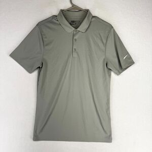Nike Golf Standard Fit Dri-Fit Light Gray Polo Mens‎ Size S